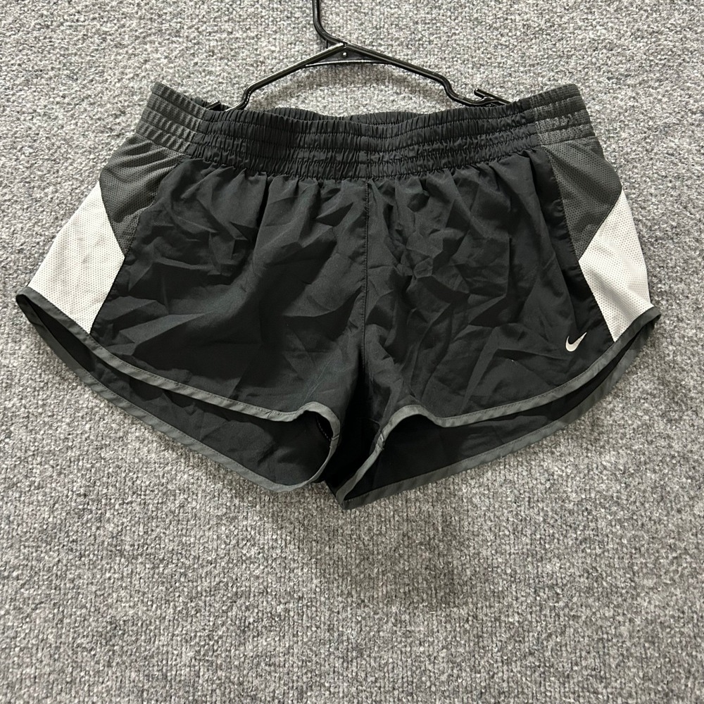 Nike Shorts Womens Size L Black Dri-Fit Running Mesh Athletic Activewear 52332